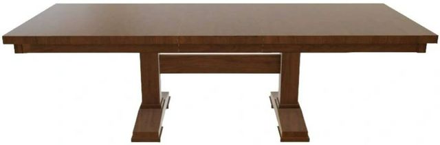 Mavin Customizable 72" Rectangular Plank Extended Dining Table with 18" Leaf-1
