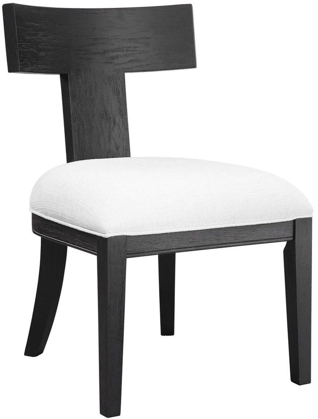 Uttermost® Idris Charcoal Black Side Chair-0