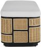 Currey & Company Anisa Black/Muslin Storage Bench-2