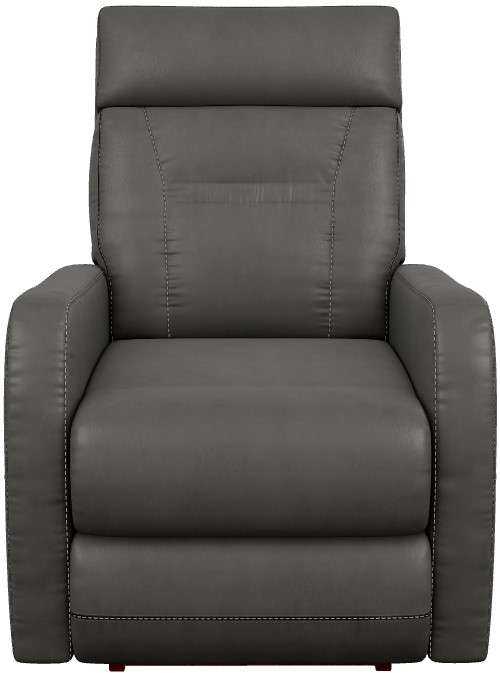 La-Z-Boy® Lennon Charcoal Leather Power Rocking Recliner