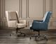 Hooker® Furniture EC Primrose Salvo Beige Swivel Tilt Executive Chair-1