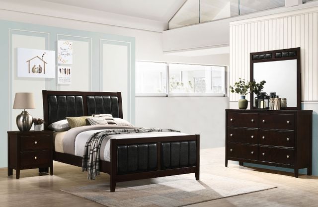 Coaster® Carlton 4-Piece Cappuccino Full Bedroom Set-1