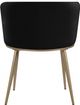 Meridian Furniture Skylar Black/Gold Velvet Dining Chair-4