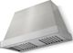 La Cornue CornuFé Euclid 44" Stainless Steel Wall Mounted Range Hood with Satin Chrome Trim-0