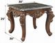 ACME Furniture Forsythia Black Marble Top End Table with Walnut Base-2