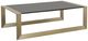 Century® Compositions Black Cocktail Table with Satin Brass Base-0