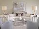 Century® Customizable Aria Glass Top Chairside Table with Polished Aluminum Base-3