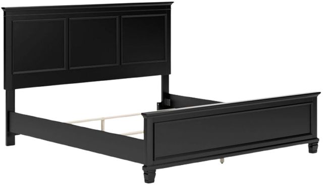 Signature Design by Ashley® Lanolee Black Queen Panel Bed-4