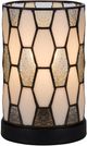 Cal® Lighting & Accessories Tiffany Beige/Black Accent Lamp-0