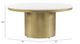 Zuo Modern Daschanelle White Coffee Table with Brass Base -2