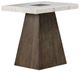 Furniture of America® Grasten Dark Walnut/White Square End Table-0