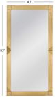Bassett Mirror Mellstock Brass Floor Mirror-4