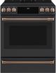 Café™ Brushed Copper Front Control Induction Knobs and Handle Kit-1