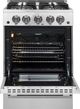 FORNO® Breno 24" Stainless Steel Pro Style Gas Range-2