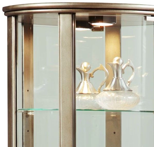 Pulaski™ PFC Platinum Glass Door Curio-1