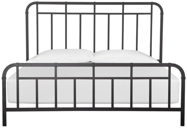 Magnussen Home® Harper Springs Black California King Metal Bed-2