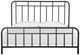 Magnussen Home® Harper Springs Black California King Metal Bed-2