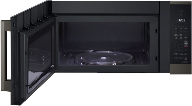 LG 1.8 Cu. Ft. PrintProof™ Black Stainless Steel Smart Over The Range Microwave with EasyClean®-3
