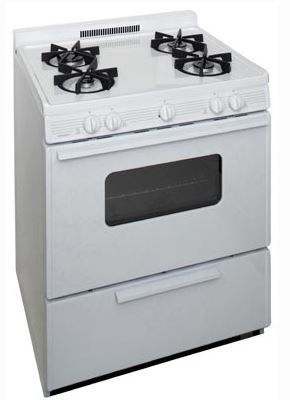 Premier 30" White Freestanding Gas Range