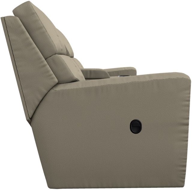 La-Z-Boy® Apollo Sand Manual Reclining Loveseat with Console-2