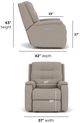 Flexsteel® Arlo Fossil Power Rocker Recliner with Power Headrest and Lumbar-2