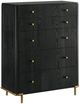 Coaster® Arini 5-Piece Black/Natural California King Bedroom Set-5