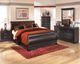 Signature Design by Ashley® Huey Vineyard 3-Piece Black Queen Sleigh Bed Set-5