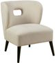 Olliix by Madison Park Bartlett Cream Armless Accent Chair-1