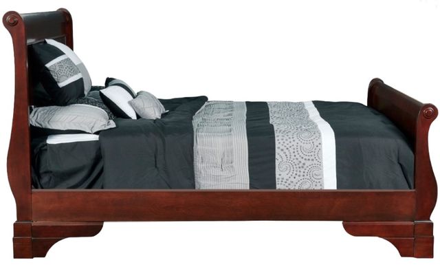 New Classic® Home Furnishings Versailles Cherry Full Sleigh Bed-3