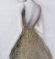 A & B Home Maryanne Gold/White Framed Wall Art-2