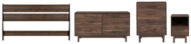 Signature Design by Ashley® Calverson 4-Piece Mocha Queen Bedroom Set-0