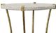 Furniture Classics Adelaide Cream/Gray Side Coffee Table with Gold Base-1