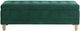 Elements International Crosby Royale Evergreen Storage Ottoman-1