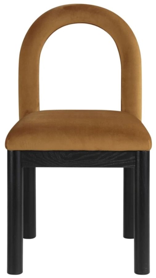 Meridian Furniture Conrad Saddle/Black Upholstered Dining Chair-1