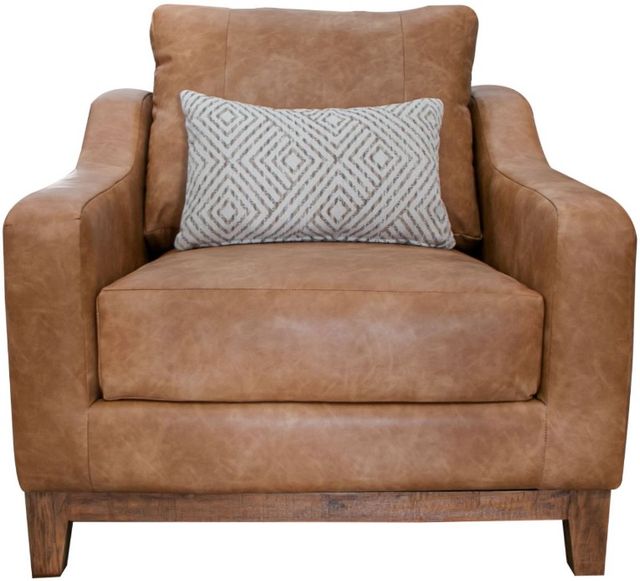 International Furniture Direct Olivio Cognac Arm Chair-2
