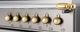 Bertazzoni Heritage Series 36" Fingerprint Resistant Nero Matt Pro Style Induction Range with Gold Accents-4