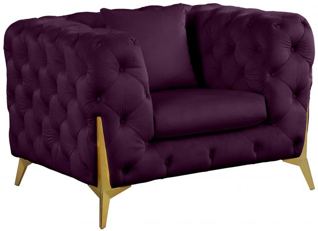Meridian Furniture Kingdom Purple Velvet Chair-0
