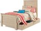 Signature Design by Ashley® Willowton 4-Piece Whitewash Twin Youth Panel Storage Bed Set-1