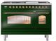 Ilve® Nostalgie II Series 48" Emerald Green Pro Style Dual Fuel Range-1