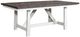 Liberty Furniture Farmhouse Brown Trestle Dining Table with White Base-0