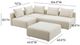 TOV Furniture Hangover 4-Piece Cream Performance Linen Modular Chaise Sectional-2