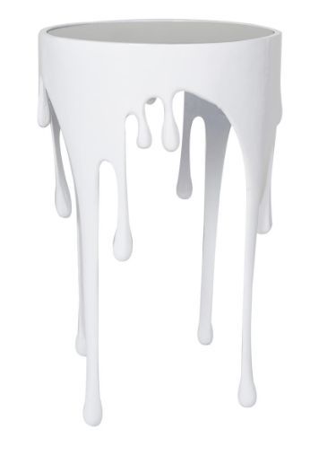 Deco Marche White Drip Accent Table-2