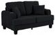 Furniture of America® Moretaine Black Loveseat-0