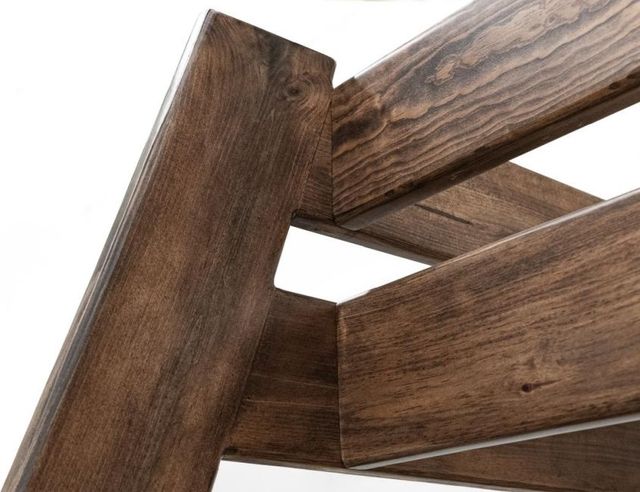 International Furniture Direct Forte Brown Youth Twin Over Full Bunk Bed-4