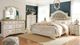 Signature Design by Ashley® Realyn 3-Piece Chipped White King Upholstered Panel Bed Set-4