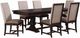 Liberty Furniture Paradise Valley 7-Piece Flax Tweed/Saddle Brown/Tobacco Optional Trestle Dining Set-0