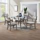 New Classic® Home Furnishings Kelsey 5-Piece Brown/Gray Dining Table Set-1