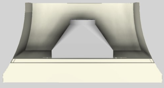 Vent-A-Hood® Designer Series 60" Biscuit Wall Mounted Range Hood-2