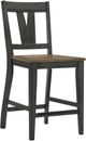 Intercon Harper Brushed Brown/Pecan Splat Back Stool-0