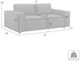 Armen Living Clayton Anthracite Gray Loveseat-2
